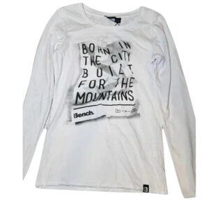 NWT White Bench Women's Long-Sleeve Graphic Tee Size S #8